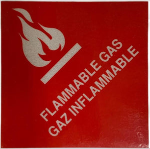 North Safety Reflective Flammable Gas Sticker