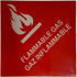 North Safety Reflective Flammable Gas Sticker