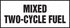 Mixed Two-Cycle Fuel Sticker