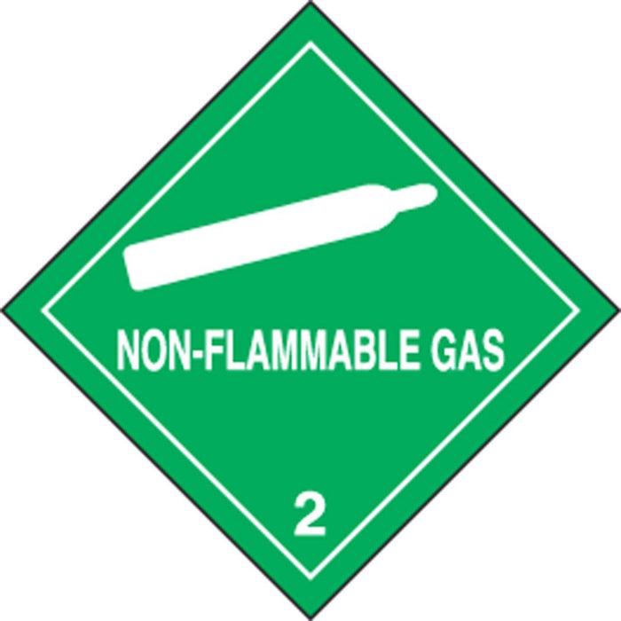 Non-Flammable Gas Sticker