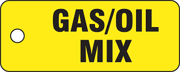 Gas/Oil Mix Tag