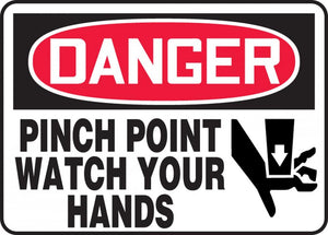 Danger Pinch Point Sticker