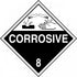 Corrosive Placard: Hazard Class 8