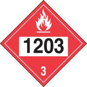 Gasoline 1203 Sticker: Hazard Level 3