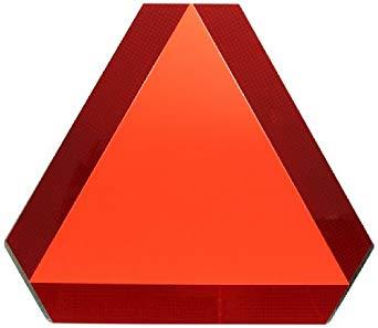Slow Moving Vehicle Reflective Aluminum Triangle
