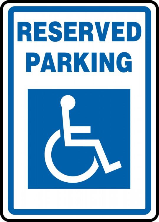 Reserved Parking Aluminum Sign