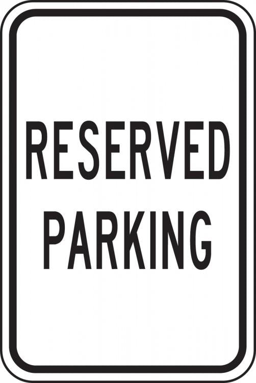 Reserved Parking Aluminum Sign