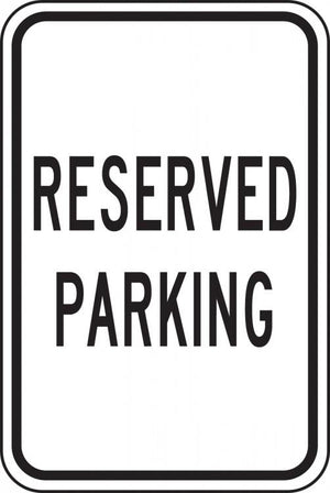Reserved Parking Aluminum Sign