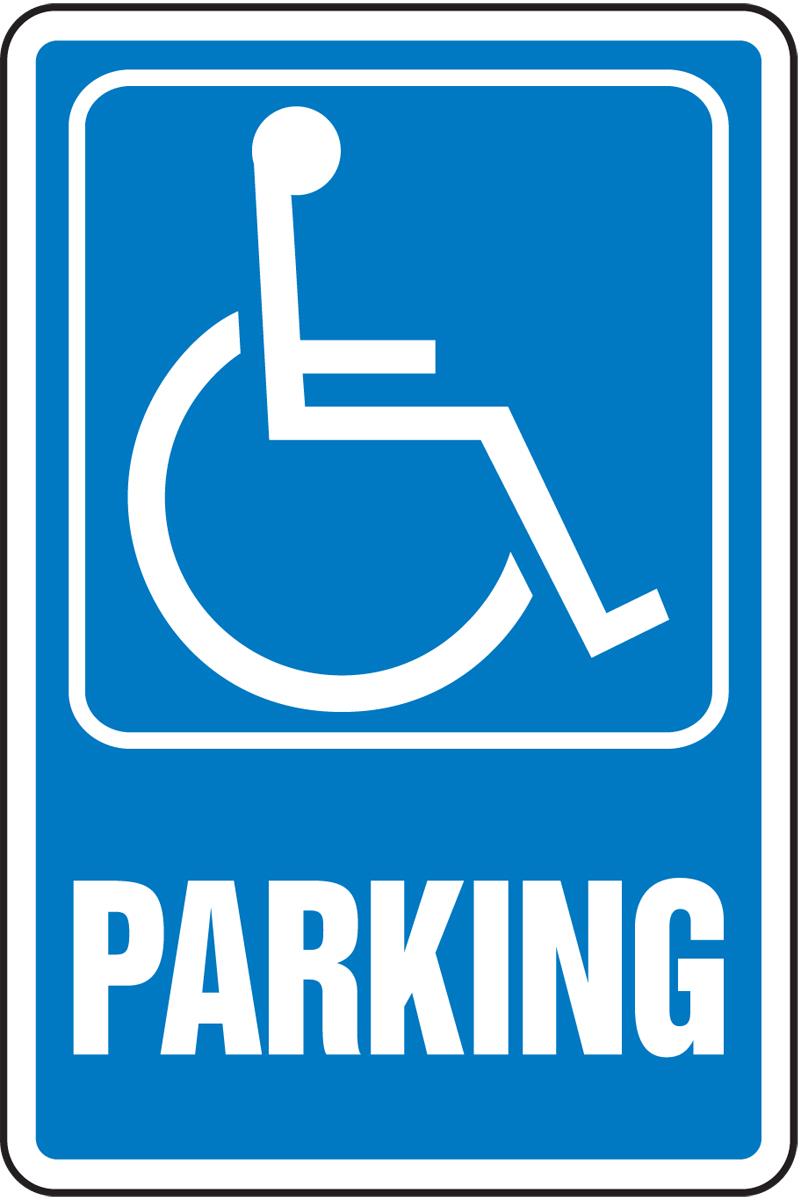 Handicap Parking Aluminum Sign